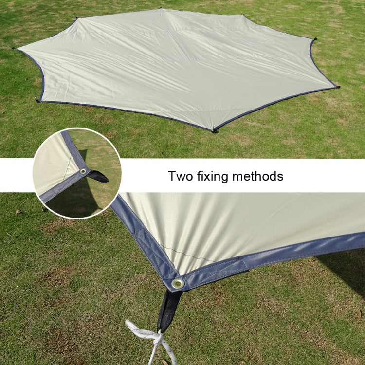 Outdoor Octagonal Curtain Tent Rain and Sun Protection Camping Sunshade Pergola, White, Green, Khaki, Black, Blue