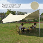 Outdoor Octagonal Curtain Tent Rain and Sun Protection Camping Sunshade Pergola, White, Green, Khaki, Black, Blue