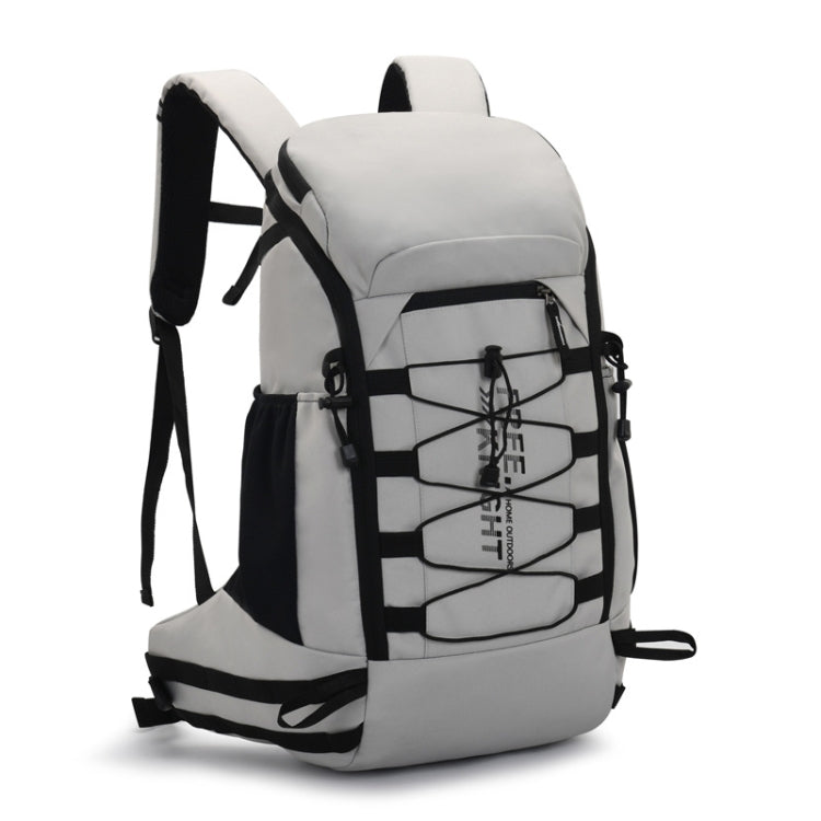 Free Knight FK0398 40L Outdoor Hiking Waterproof Backpack with Rain Cover, Black, Light Gray, Deep Green, Light Green, Orange, Blue – Waterproof, Wear-resistant Light Gray