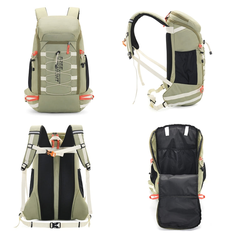 Free Knight FK0398 40L Outdoor Hiking Waterproof Backpack with Rain Cover, Black, Light Gray, Deep Green, Light Green, Orange, Blue