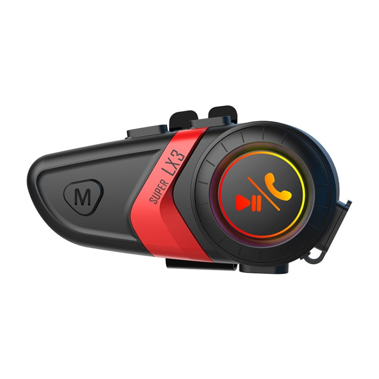 Motorcycle Helmet Call Music Navigation Bluetooth Headset, Red, Yellow, Green Red Hard Pipe Microphone