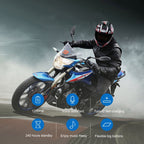 Motorcycle Helmet Call Music Navigation Bluetooth Headset, Red, Yellow, Green