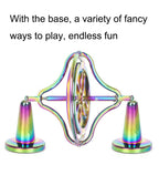 Fingertips Zinc Alloy Decompression Toy Metal Gyroscope, Gold, Colorful