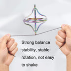 Fingertips Zinc Alloy Decompression Toy Metal Gyroscope, Gold, Colorful
