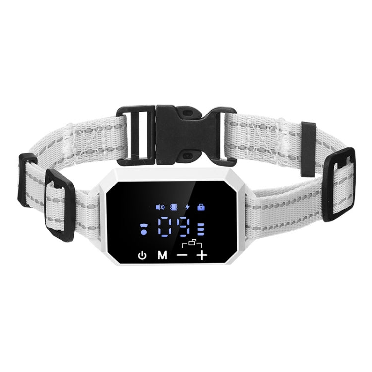 Dog Trainer Electronic Fence Smart GPS Wireless Bark Stop, White, Black White White