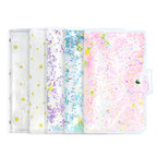 CAIUL 3 Inch PVC Photo Album Large Capacity Collection Commemorative Book, Purple Stream Sand, Pink Stream Sand, Blue Stream Sand, Golden Stars, Cute Daisy