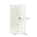 CAIUL 3 Inch PVC Photo Album Large Capacity Collection Commemorative Book, Purple Stream Sand, Pink Stream Sand, Blue Stream Sand, Golden Stars, Cute Daisy
