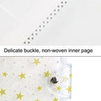 CAIUL 3 Inch PVC Photo Album Large Capacity Collection Commemorative Book, Purple Stream Sand, Pink Stream Sand, Blue Stream Sand, Golden Stars, Cute Daisy