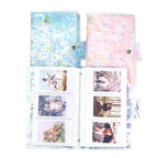 CAIUL 3 Inch PVC Photo Album Large Capacity Collection Commemorative Book, Purple Stream Sand, Pink Stream Sand, Blue Stream Sand, Golden Stars, Cute Daisy