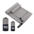 Absorbent Quick Dry Sports Towel Microfiber Bath Towel, 40x80cm – Durable Build, Easy to Use 40x80cm Gray Round Mesh Bag