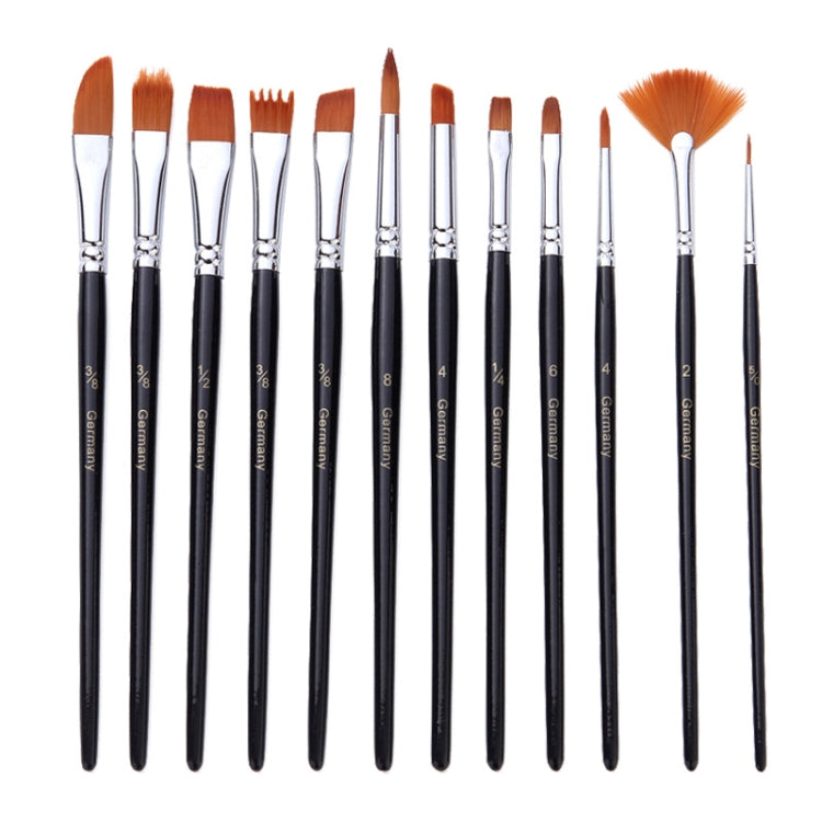 18 In 1 Multipurpose Nylon Hair Watercolor Paintbrush Acrylic Paintbrush, Dark Blue, Light Blue