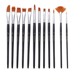 18 In 1 Multipurpose Nylon Hair Watercolor Paintbrush Acrylic Paintbrush, Dark Blue, Light Blue