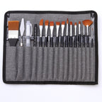 18 In 1 Multipurpose Nylon Hair Watercolor Paintbrush Acrylic Paintbrush, Dark Blue, Light Blue Dark Blue