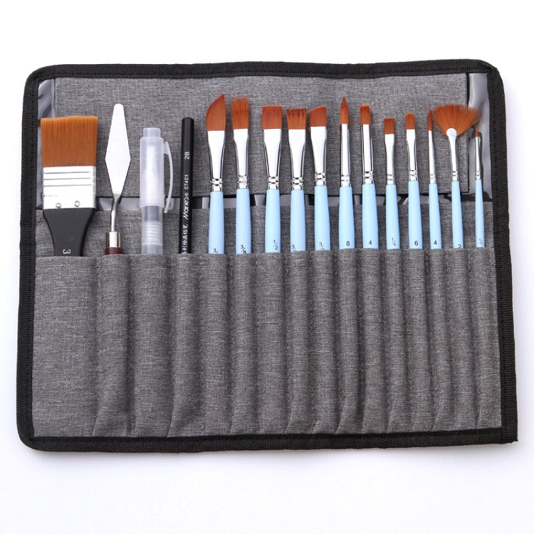 18 In 1 Multipurpose Nylon Hair Watercolor Paintbrush Acrylic Paintbrush, Dark Blue, Light Blue – Durable Build, Easy to Use Light Blue