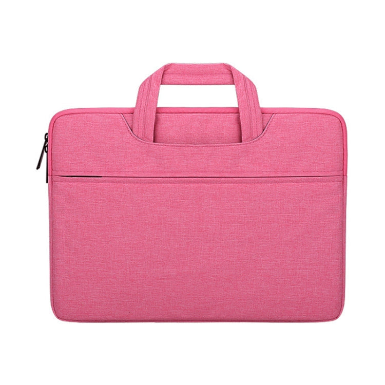 ST01 Large-Capacity Waterproof Shock-Absorbing Laptop Handbag, 13.3 inches, 14.1-15.4 inches, 15.6 inches – Waterproof, Wear-resistant 14.1-15.4 inches Rose Pink