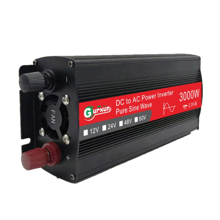 Gurxun Sine Wave Inverter 3000W 2/24/48/60V To 220V Car Boost Converter, 3000W 60V-220V, 3000W 12V-220V, 3000W 24V-220V, 3000W 48V-220V – TPU 3000W 60V-220V