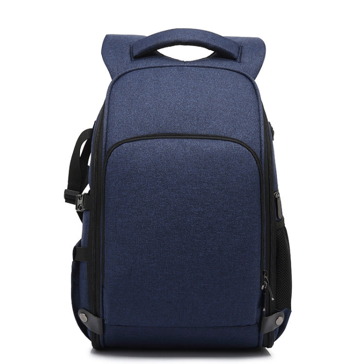 Cationic SLR Backpack Waterproof Photography Backpack with Headphone Cable Hole, Blue, Black, Red Blue
