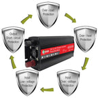 Gurxun 4000W Home Car Power Converter Sine Wave Inverter, 4000W 12V To 220V, 4000W 24V To 220V, 4000W 48V To 220V, 4000W 60V To 220V