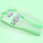 Handheld Cervical Shoulder And Neck Massager, Pink, Green, Blue