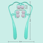 Handheld Cervical Shoulder And Neck Massager, Pink, Green, Blue