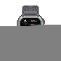 KR06 1.8 Inch Heart Rate Blood Pressure Monitoring Smart Calling Watch, Black, Green Black