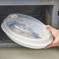 Microwave Fish Steamer With Lid Preserved Steamed Fish Plate, Steamed Fish Plate Steamed Fish Plate