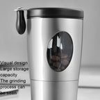 Manual Coffee Bean Grinding Machine Household Small Portable Coffee Machine, Stainless Steel