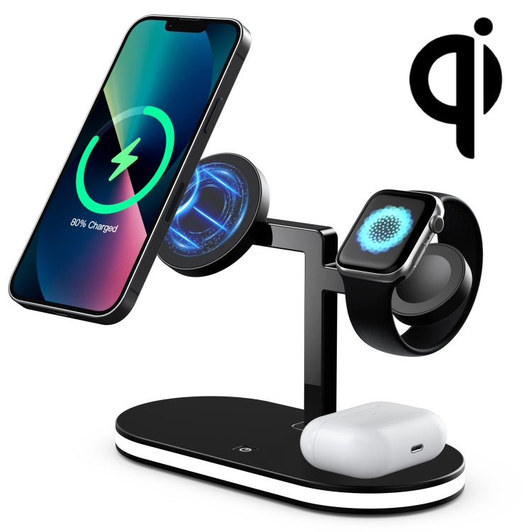 UD23 15W 3 In 1 Desktop Aluminum Alloy Wireless Charger, For Smartphone&iWatch&AirPods, UD23 UD23