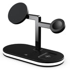 UD23 15W 3 In 1 Desktop Aluminum Alloy Wireless Charger, For Smartphone&iWatch&AirPods, UD23