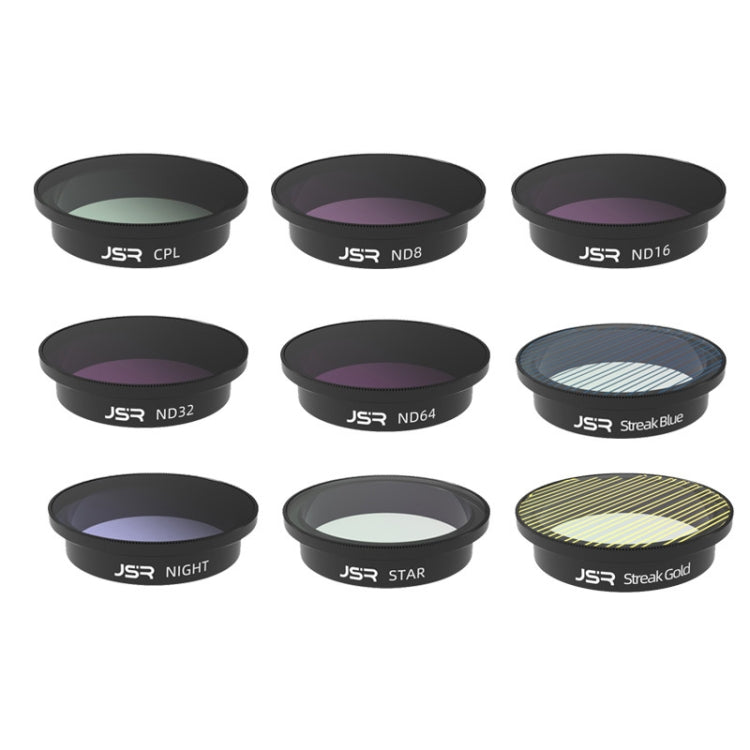 JSR Drone Filter Lens Filter For DJI Avata,Style:, MCUV, CPL, ND8, ND16, ND32, ND64, ND8-PL, ND16PL, ND32PL, ND64PL, Anti-light Harm, Star, Brushed Gold, Brushed Blue, CPL+ND8+ND16, 4-in-1 (ND), 4-in-1 (NDPL), 6 In 1, 9 In 1 9 In 1