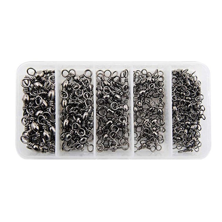 115 PCS / Box Bottle-Shaped Three-Pronged Swivel Stainless Steel Fishing Character Ring, 115 PCS / Box 115 PCS Box
