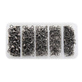 115 PCS / Box Bottle-Shaped Three-Pronged Swivel Stainless Steel Fishing Character Ring, 115 PCS / Box 115 PCS Box