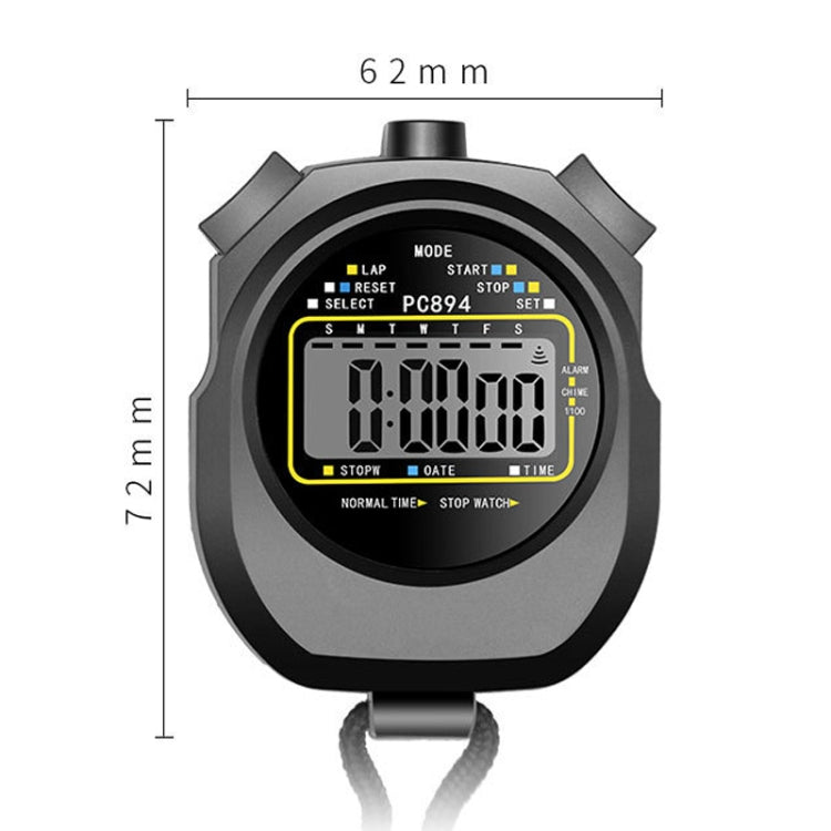 PC894 Stopwatch – Electronic Stopwatch Timer Sports Fitness Training Referee Stopwatch, PC894