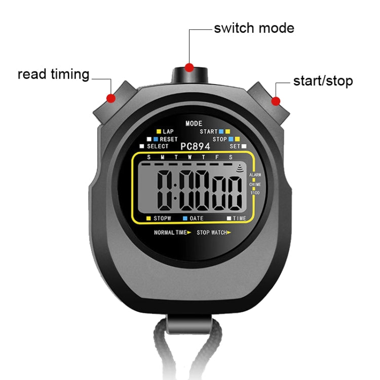 PC894 Stopwatch – Electronic Stopwatch Timer Sports Fitness Training Referee Stopwatch, PC894