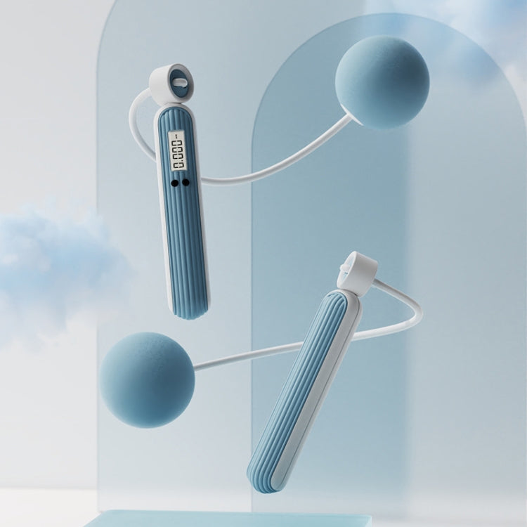 Fitness Sport Intelligent Electronic Counting Skipping Rope, Style:, Long Rope (Carmine), Long Rope (Blue), Long Rope (Orange), Small Ball Dual Use (Carmine), Small Ball Dual Use (Blue), Small Ball Dual Use (Orange), Big Ball (Carmine), Big Ball... Big Ball (Blue)