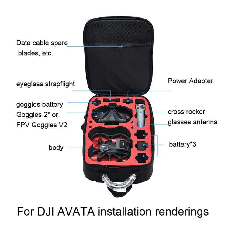 Drone Waterproof Backpack Organizer for DJI Avata, Backpack for DJI Avata