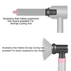 For Dyson Hair Dryer Curling Iron Accessories, Hair Dryer Adapter, 1pair Long Barrels Rose Red, 1pair Long Barrels +2 Adapters Rose Red, 1pair Long Barrels +1 Adapter Rose Red, Hair Curling Adapter