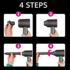 For Dyson Hair Dryer Curling Iron Accessories, Hair Dryer Adapter, 1pair Long Barrels Rose Red, 1pair Long Barrels +2 Adapters Rose Red, 1pair Long Barrels +1 Adapter Rose Red, Hair Curling Adapter