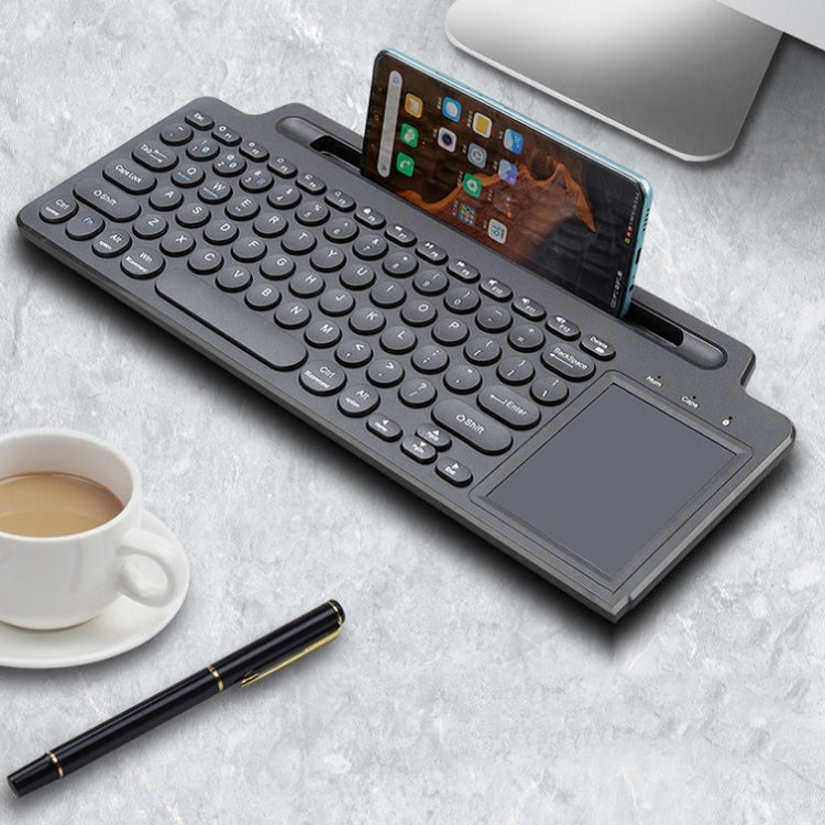 2.4G Bluetooth Wireless Keyboard With Card Slot Bracket, With Touchpad, No Touchpad – Card Slot, Bluetooth With Touchpad
