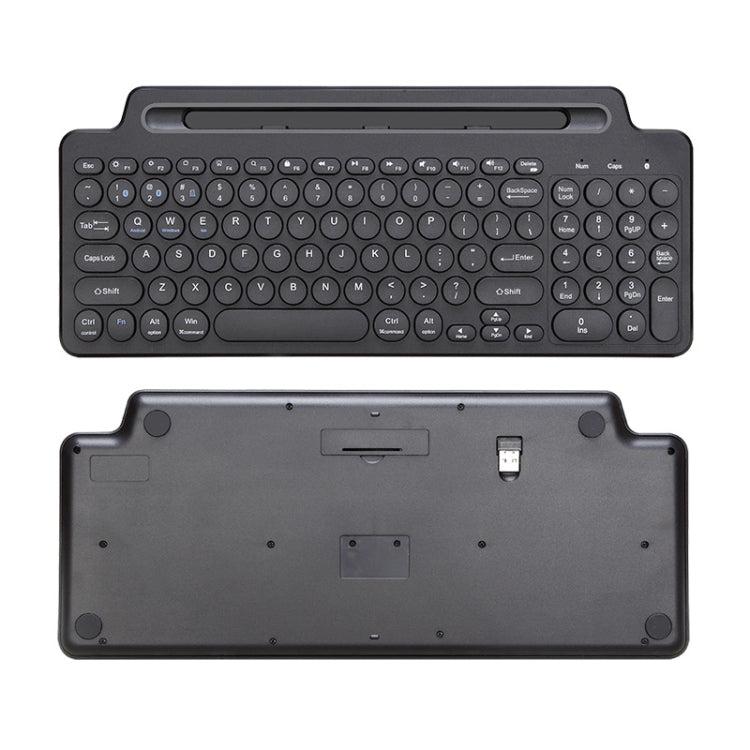 2.4G Bluetooth Wireless Keyboard With Card Slot Bracket, With Touchpad, No Touchpad – Card Slot, Bluetooth