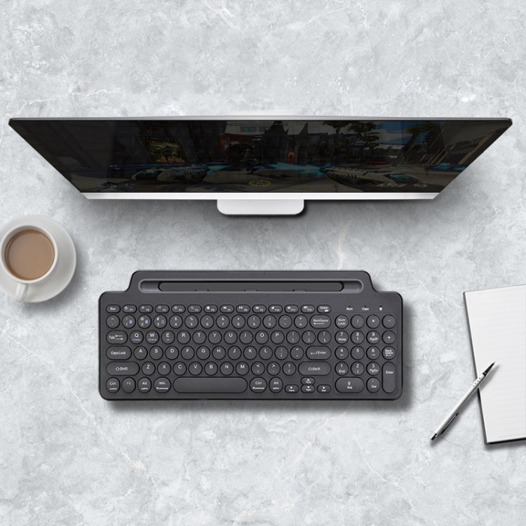 2.4G Bluetooth Wireless Keyboard With Card Slot Bracket, With Touchpad, No Touchpad – Card Slot, Bluetooth
