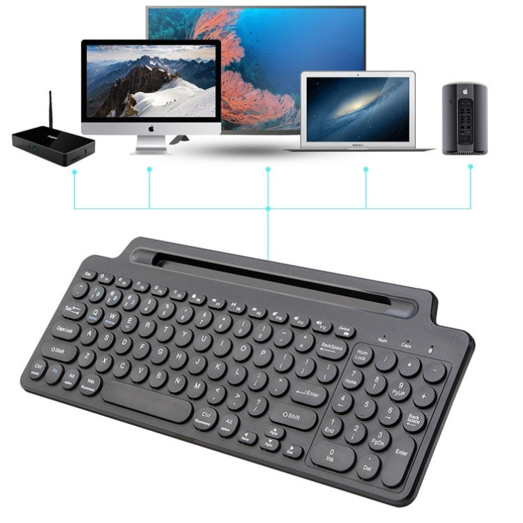 2.4G Bluetooth Wireless Keyboard With Card Slot Bracket, With Touchpad, No Touchpad – Card Slot, Bluetooth
