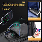Bopai 61-86611 Multifunctional Wear-resistant Anti-theft Laptop Backpack with USB Charging Hole – Waterproof, Wear-resistant, Leather
