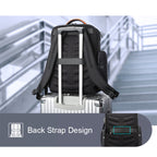 Bopai 61-86611 Multifunctional Wear-resistant Anti-theft Laptop Backpack with USB Charging Hole – Waterproof, Wear-resistant, Leather