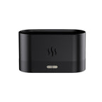 7 Color Flame Aromatherapy Machine Home Office Desk Air Humidifier, 7 Color(Black), 7 Color (White) 7 Color(Black) Black