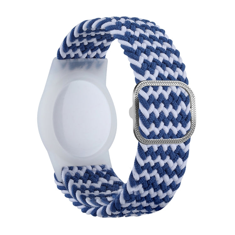 Wristband Protective Case Anti Scratch Bracelet Adjustable Strap For AirTag 2nd Gen / AirTag 1st Gen, Blue White, Pink White, Pink, Black, Red, Blue, Cowboy, Colorful Orange, Colorful Black – Wear-resistant, TPU Blue White
