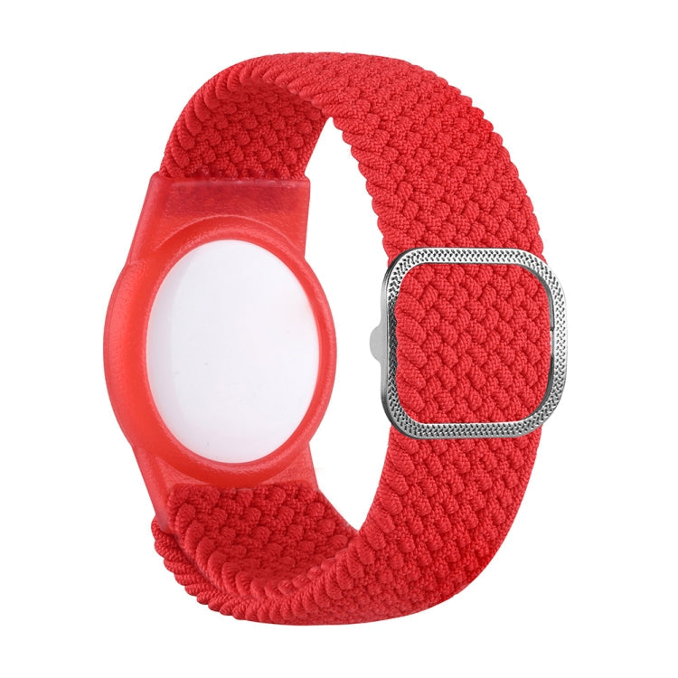 Wristband Protective Case Anti Scratch Bracelet Adjustable Strap For AirTag 2nd Gen / AirTag 1st Gen, Blue White, Pink White, Pink, Black, Red, Blue, Cowboy, Colorful Orange, Colorful Black – Wear-resistant, TPU Red