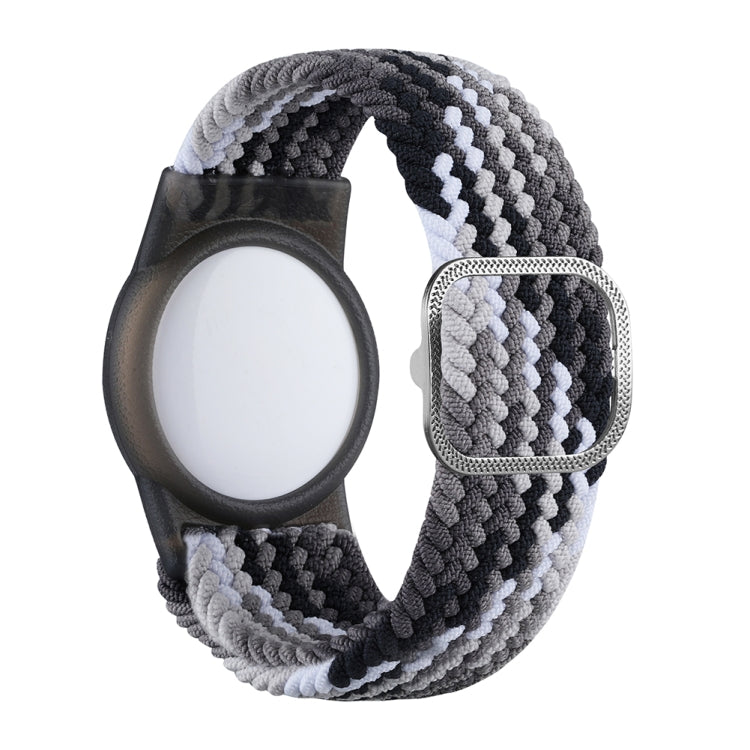 Wristband Protective Case Anti Scratch Bracelet Adjustable Strap For AirTag 2nd Gen / AirTag 1st Gen, Blue White, Pink White, Pink, Black, Red, Blue, Cowboy, Colorful Orange, Colorful Black – Wear-resistant, TPU Colorful Black