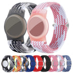 Wristband Protective Case Anti Scratch Bracelet Adjustable Strap For AirTag 2nd Gen / AirTag 1st Gen, Blue White, Pink White, Pink, Black, Red, Blue, Cowboy, Colorful Orange, Colorful Black – Wear-resistant, TPU