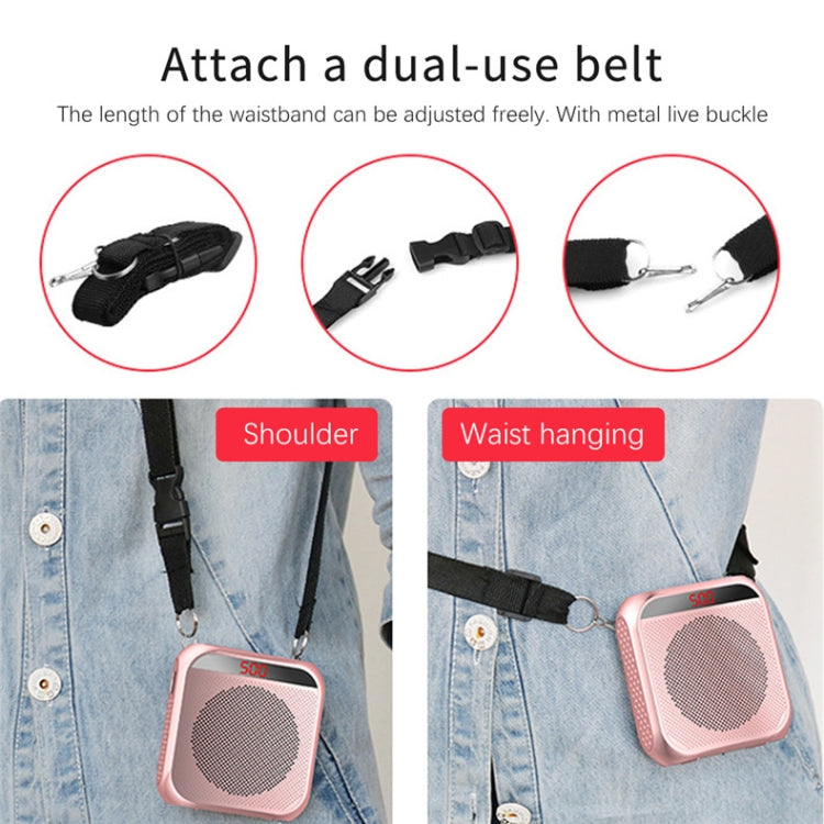 S17 Speaker – Mini Portable Tour Guide Teaching Loudspeaker with Screen Display, S17...